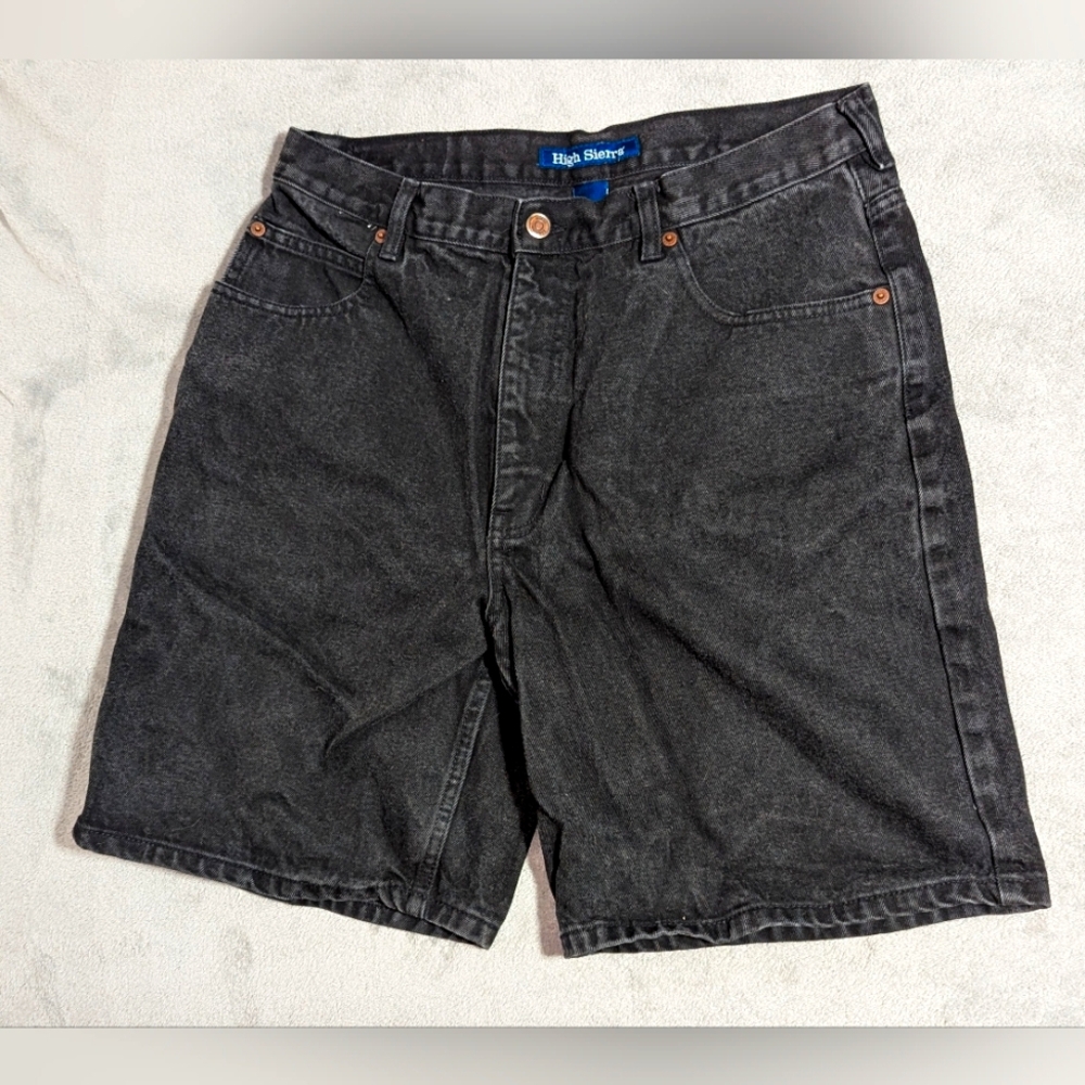 High Sierra Men's Size 34 Black Denim Jean Shorts Jorts